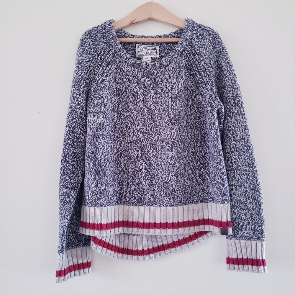 ROOTS CABIN Knit Long Sleeve Girls Sweater - L (9 -10 YRS)